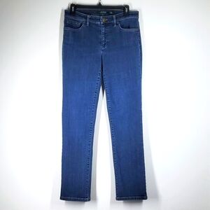 LAUREN Ralph Lauren Modern Strait Curvy Slimming Fit Dark Blue Jeans 6 EUC